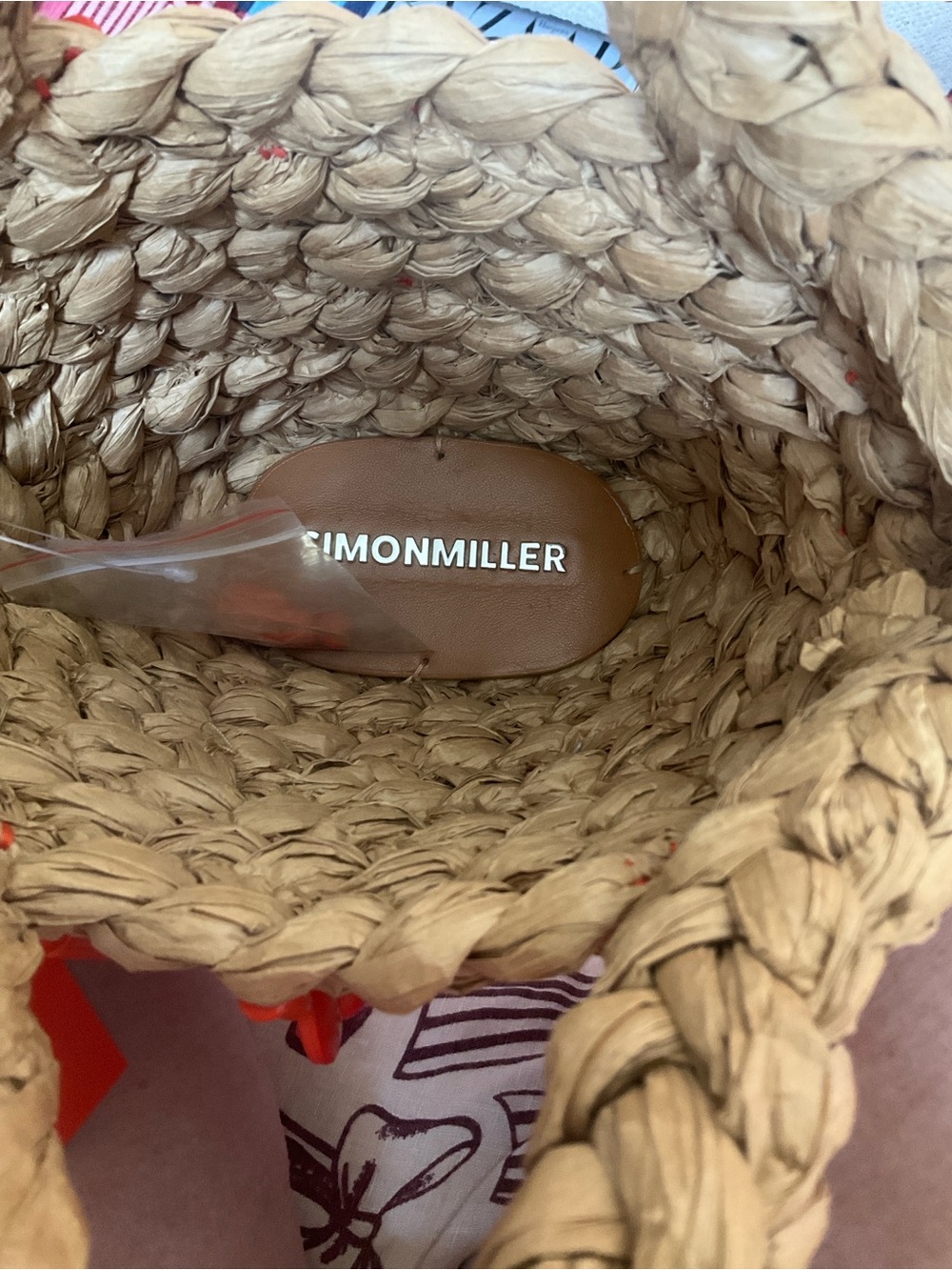 Simon Miller. NWT. ON SALE. 🌶️🌶️Orange Beaded/ Fringed Mercado Tote.Nat’l Straw. - Picture 6 of 8